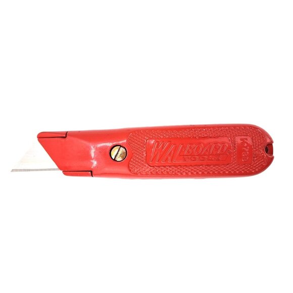 Vintage Red Walboard Utility Knife K-799 With 2 Blades USA Non-Retractable Razor - Picture 1 of 6